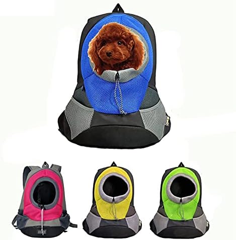 Baerfgnxfg Cat Backpack Carrier, Външна Пътна Чанта на едно Рамо, Преносим Мрежест Раница, Раница, за Пренасяне на Кученца и Котенков (цвят : жълт)
