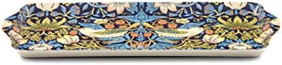 Morris & Co for Pimpernel Ягода Крадецът Collection Blue Sandwich Tray - 15.1 x 6.5
