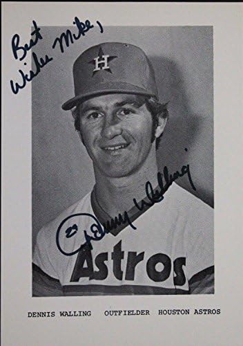 Mariana Walling Astros Autographed 3.5x5 Signed Postcard Photo - MLB Cut Signatures
