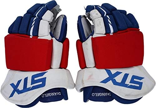 Тони Deangleo New York Rangers Игра-Used #77 Stx Gloves from the 2018-19 NHL Сезон-Game Used NHL Gloves
