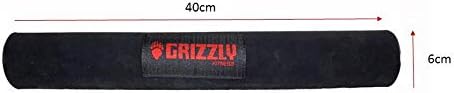 Grizzly Fitness 15 Premium Bar Pad за вдигане на тежести (един размер), черен