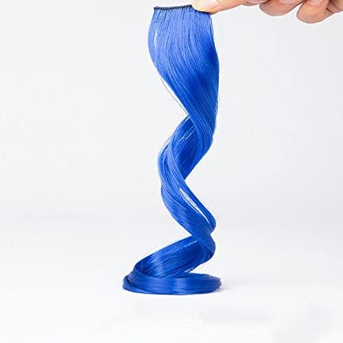 YAWAN 60 см Цвят Единични Фалшиви Щипки За Коса, Щипки За Удължаване на Косата Дълги Перуки, направени от Синтетични Косми