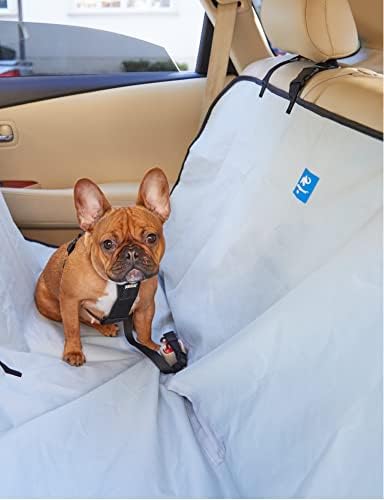 AnimalPlanet Dog Bench Seat Cover-Водоустойчив автомобилни защитни капаци в стил хамак Отпред и отзад на Голям задната