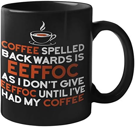 Нелепо чаши за кафе за възрастни - EEFFOC Coffee Mug | Уникални Чаши за Кафе Новост | Юморные чаши за Кафе С Надписи върху