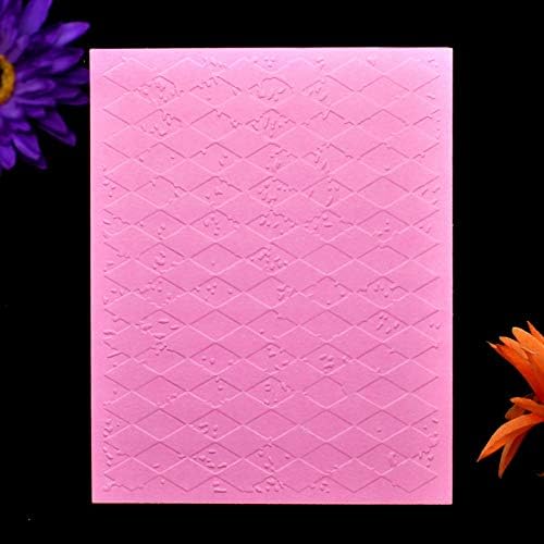 Kwan Crafts Diamond Plastic Embossing Folders for Card Making Scrapbooking and Other Paper Crafts, 12.1x15.2cm