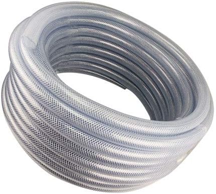 Здрава гъвкава тръба за високо налягане Полупрозрачна бяла пластмасова за прилагане на въздух и вода - Вътрешен диаметър