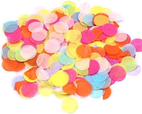 PULABORound Tissue Confetti 1000 Pcs Paper Table Confetti Dots for Wedding Party Baby Shower and Балон Decorations, 1