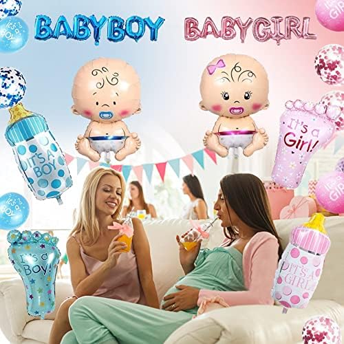 Baby Shower Украса за момчето,15 бр Сини балони, комплект за момче, вечерни декор Това момче Фолио Балон Детски Балон