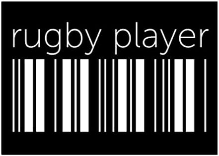 Teeburon Rugby Player Lower Баркод Sticker Pack x4 6х4