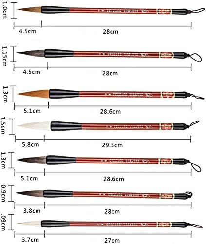 ZHANGDONG Chinese Calligraphy Brush Brush pens Калиграфски писалки (набор от 7 теми) Китайска четка, Четка за Писане за