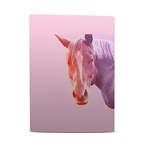 Head Case Designs Официално Лицензиран Mark Ashkenazi Pastel Horse Art Mix Матова повърхност Винил Front Панел Стикер Детска Кожа Калъф е Съвместим с Конзола Sony Playstation 5 PS5 Digital Edition