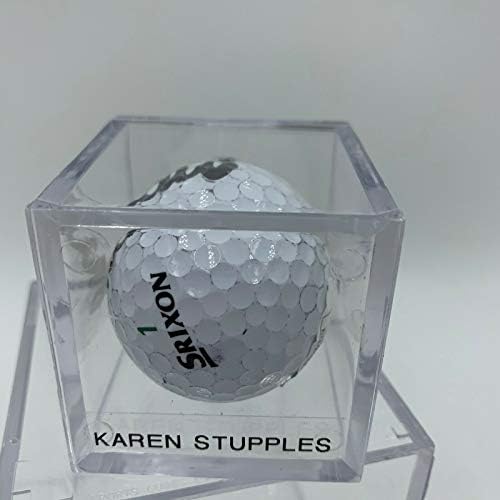Karen Stupples подписа на топка за голф с автограф на PGA с JSA COA