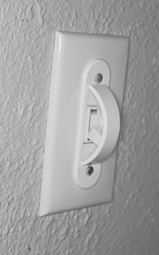 Бяла защитна капачка на ключа държи ключа за лампата за включен или изключен Защитава вашите светлини или веригата от