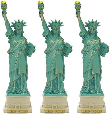 City-Souvenirs (1 бр) New York City Party Доставки, 4 Статуята на Свободата, Статуята на Реплика Подаръци с меден оттенък; Статуята на Свободата Сувенирни Фигурки от Ню Йорк