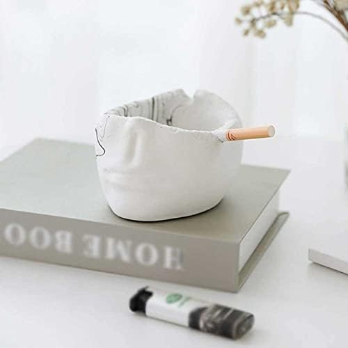 TUANDUIRG Пепелник за Пушачи Персонални Пепелник Модни Пепелник за Пури Творчески Циментов пепелник, подходящи за вътрешна