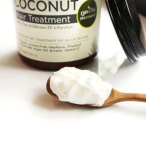 PHUTAWAN Organic Coconut Hair Treatment and Hair Oil Serum - Набор от A.