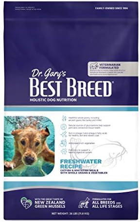 Dr. Gary's Best Breed Freshwater Recipe Made in USA [Натурален суха храна за кучета от всички породи и размери]
