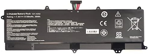 EndlessBattery C21-X202 Подмяна на лаптоп Батерия Съвместима с Asus Vivobook X202 X202e Q200 Q200e S200 S200e X201 X201e