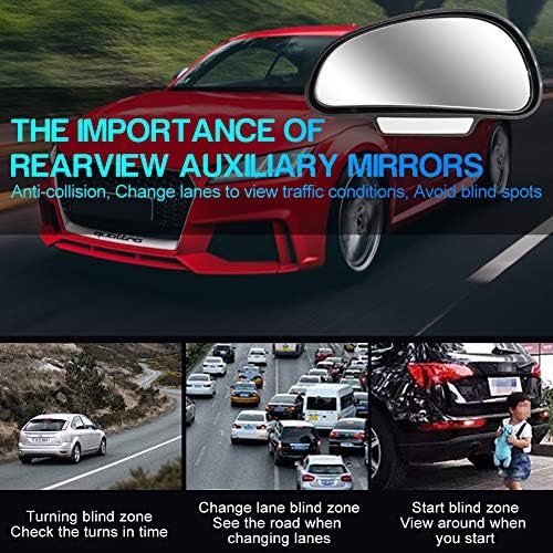 YnGia Blind Spot Mirrors-Подходящ САМО за автомобилната Огледално рамка с дебелина по-малко от 5 мм - с Регулируема Автомобилни Аксесоари Широкоугольное Странично огледало за