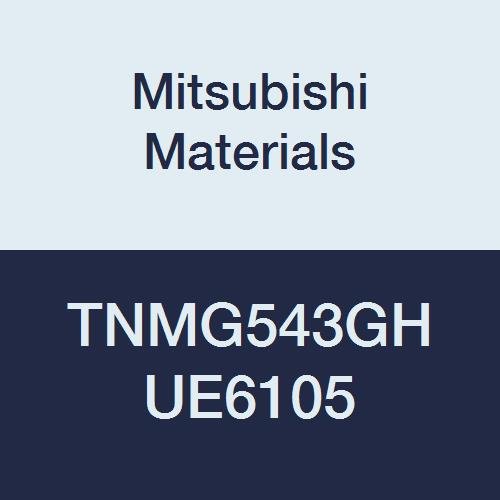 Материали Мицубиши TNMG543GH UE6105 карбид TNMG TN Тип на отрицателна завъртане на поставяне TN с дупка, покрита с ИЗРАВНИТЕЛНИТЕ, триъгълен, 0.625 IC, 0.25 дебел, 0.047 ъглов радиус, пр