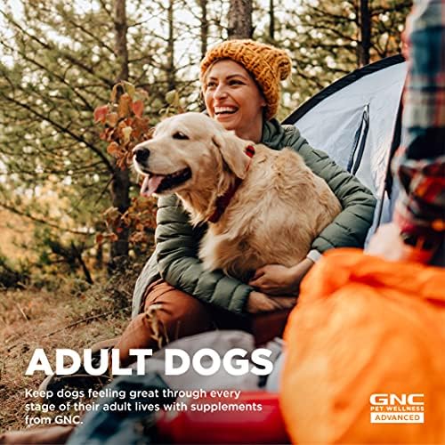 GNC Combo Pack for Pets Advanced Senior Пакет - хранителни Добавки за подпомагане на Тазобедрените стави и ставите за Възрастни Кучета, Добавки за Когнитивна подкрепа за кучета, Hip Sup