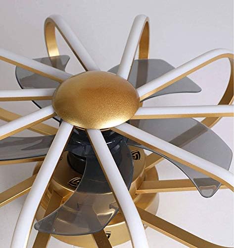 Вентилатор на тавана със светлината на Полилей вентилатор Led 4-Острието Етаж/Закрит, за да Живеят на стая, спалня, кухня-Кафе