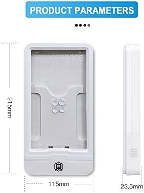 CUJUX Въртяща се Етажерка За Баня Под Притежател на Мобилен Телефон, с монтиран на стената Перфоратор Тоалетна с Душ и