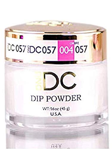 DND DC Neutrals DIP POWDER for Nails 1.6 oz, 45 грама, Daisy Dipping (w/ Glitter) Made in USA (White Бъни (057))