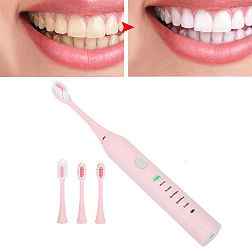 Четка за зъби, лека четка за зъби докосване акумулаторни е Лесна за използване, за семейството и за салон за красота(пинк,