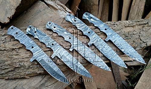 Дамасский Нож Обичай Ръчна изработка - 10 Инча Дамасская Стомана Празни нож Огнен модел