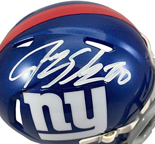 Джеръми Шокей с автограф подписа мини каска New York Giants JSA COA