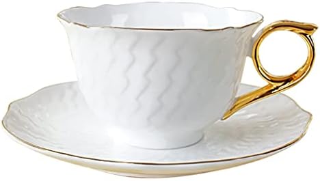 WIONC Английската Чаена чаша и чиния Комплект с Лъжица Европейската чаша за Закуска Домашна чаша следобеден чай Чаша (Цвят