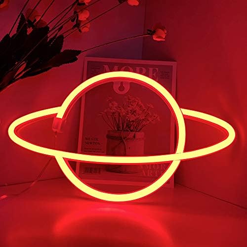 LED Galaxy Planet Shape Neon Sign Light Art Decorative Night Lights for Kids Girls Child Wall Decor for Baby Room Коледа Хелоуин Wedding Party Supplies