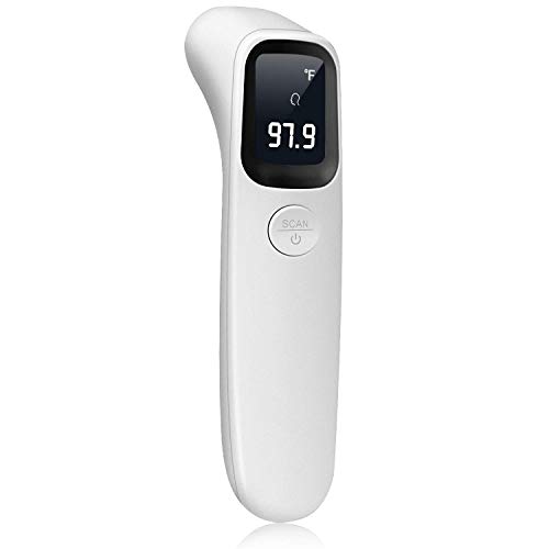 Термометър Безконтактен Точен LCD Дисплей Медицински Цифров Инфрачервен Детски Термометър, 35 Комплекти Показания Памет,