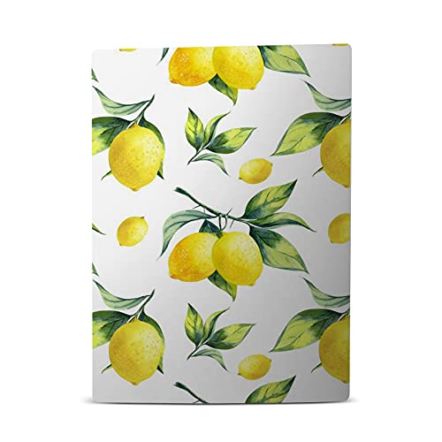 Head Case Designs Официално Лицензиран Haroulita White Lemons Art Mix Матова повърхност Винил Front Панел Стикер Детска