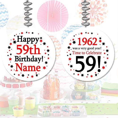 1962 59th Birthday Custom Dangler (3/Package) by Partypro