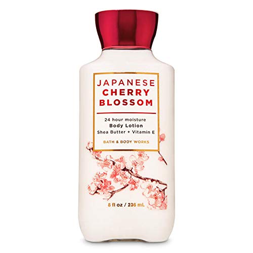 Вана и тяло Japanese Cherry Blossom 24 Hour Moisture Super Smooth Body Лосион с масло от шеа, кокосово масло и витамин е 8 течни унции / 236 мл