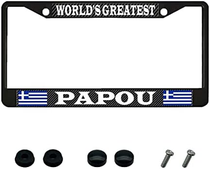 Най-голямата в света Papou Carbon Design Metal Auto License 1461 Персонализирани Украса за кола за Американски Стандарт