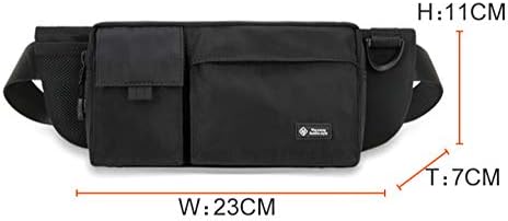 Jiaye Bum Bag Скута Чанти Мъжки чанти Черна Поясная Чанта Поясная Чанта за Пътник Bum Bag Мъжки Поясная Чанта Хип Чанта