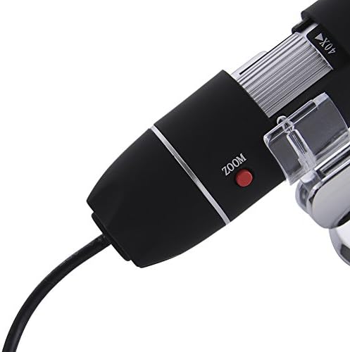 Rongon 40x - 1000x Увеличаване на Ендоскоп, 8 LED USB 2.0 Дигитален Микроскоп, мини-камера с OTG адаптер и метална стойка,