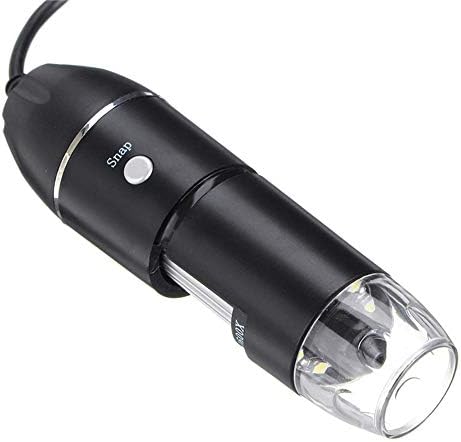 Extaum Безжичен Дигитален Микроскоп,Безжичен Дигитален Микроскоп 1600X USB Зареждане Ръчно Лупа Ендоскоп Камера 8 LED