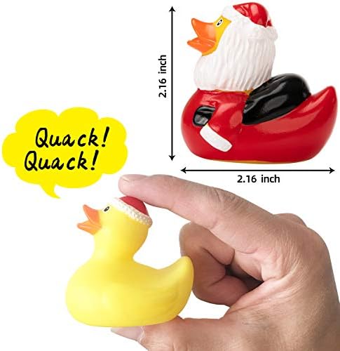 JOYIN Christmas 24 Days Countdown Advent Calendar with 24 Rubber Ducks for Boys, Момичета, Детски and Toddlers, Christmas Party Favor Gifts