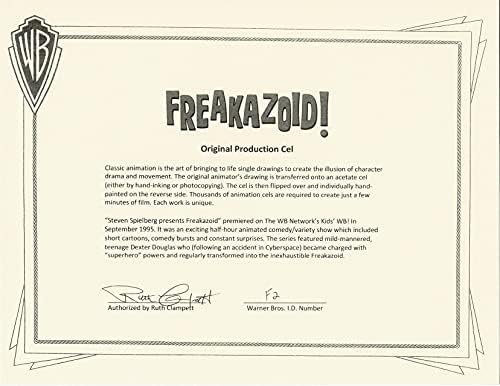 Фриказоид! 1995-7 Производство Cel с Warner Brothers Seal и COA Брус Тиммом 2c
