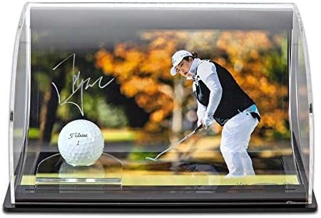 Shanshan Фън Autographed Джени Money 8 x 10 Image With Titleist Pro V1X Golf Ball - Горната палуба - Топки за голф с автограф
