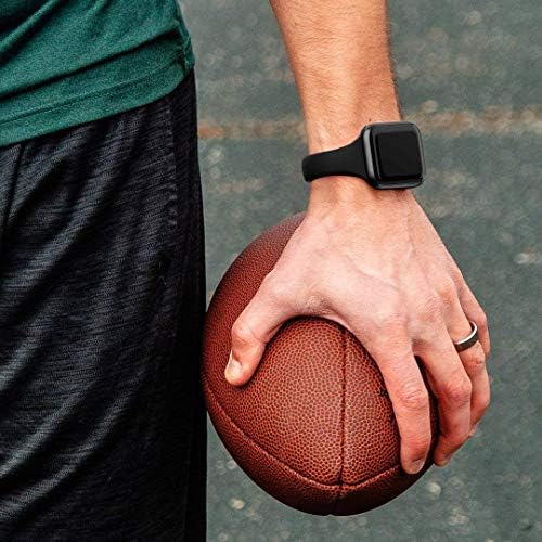 Surundo 8 Pack Thin Slim Bands е Съвместим с Fitbit Versa 3 / Fitbit Sense Smartwatch, Разменени Спортен Тънък Тясна Гривна Колани и Аксесоари за Жени, Мъже, Малък