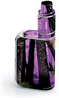 MightySkins Skin е Съвместим с Smok OSUB King 220W - Purple Tree Camo | Защитно, здрава и уникална vinyl стикер wrap Cover