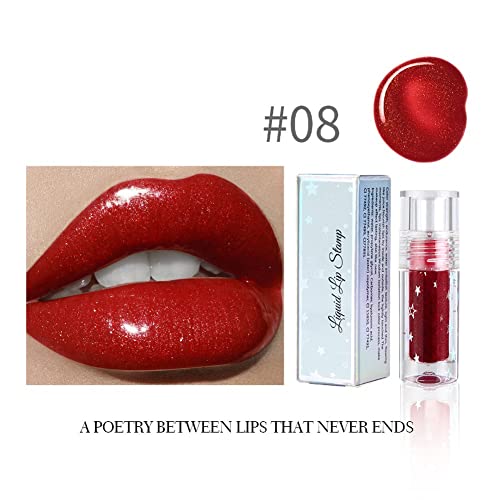 Taykoo Lip Gloss Makeup, Smudge-proof Lipstick Liquid Lip Печат Long-lasting,5 Нюанси