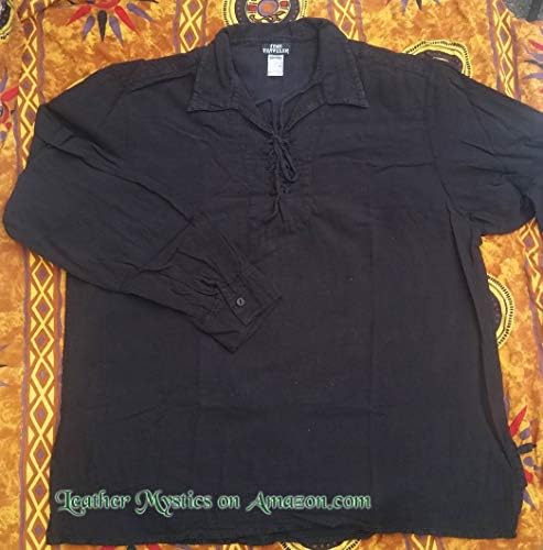 Time Traveler Renaissance Poet Shirt Pima Cotton Quality (черно, X-Small)
