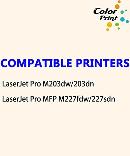 ColorPrint Съвместим 30A Тонер касета Заместител на HP CF230A 30X 230A CF230X Работа с Laser Jet Pro MFP M203dw M203dn
