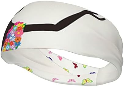 Момиче Dance Butterfly Headbands for Women & Men Sports Headband Влагоотводящие Спортни Ленти за Бягане, Крос-тренировки